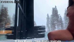 French Girl Masturbates And Fingers Pussy In Every Chalet Room!