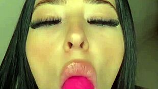 Hey, watch this cute petite slut masturbate with toys on webcam! 😏