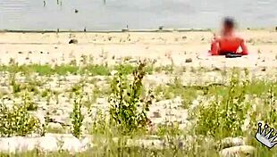 Voyeur At The Beach With Luna Black X