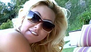 Watch this blonde milf suck that huge cock!