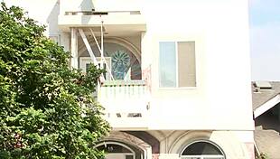 cameron love takes a dick up her pussy outside