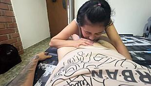 Wow, That Tinder Babe Swallows Every Drop!