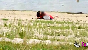 Voyeur At The Beach With Luna Black X