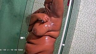 hidden camera catches brazilian milf teacher shaving in lingerie