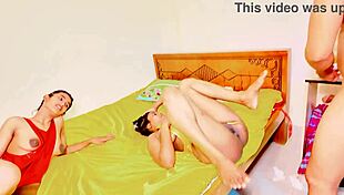 Teen 18+ Brunette Threesome Party Xxx Porn!