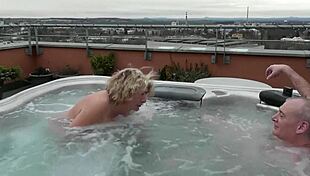 outdoor public hot tub fucking