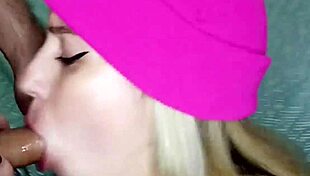 That blonde nanda ragna gives the best blowjob with cum all over her face