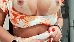 Morena Gostosa Teases with Her Tasty Tits on Display