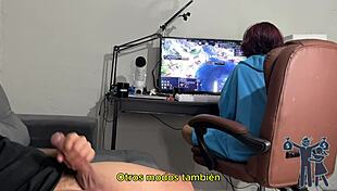 Latina Brunette with Natural Tits Risks Exposing Monster Cock