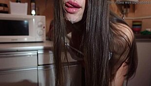 he cum twice, my mouth so full of hot cum, omg 4k