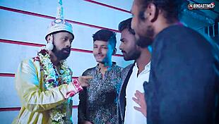 gangbang suhagarat with besi indian wife on her first wild night with four husbands