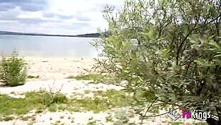 Voyeur At The Beach With Luna Black X