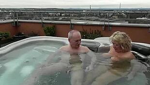 outdoor public hot tub fucking