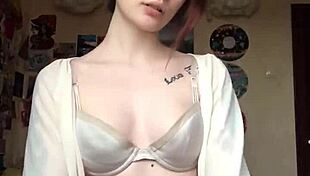 she stripped off her underwear and flashed her smooth pussy on cam