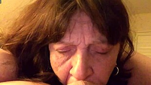 Granny Carmen Sucks Cock in Throwback POV