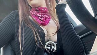 Italian big tits milf Artemisia Love smokes and flashes her nipples while driving in Miami, such a hot fetish! 😍