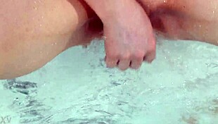 Cock-hungry wife Emily Belle lures hubby’s colleagues into bathroom dp threesome