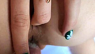 petite teen gets her pussy fucked hard in hotel, cumshot on ass