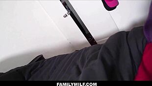 familymilf skinny blonde stepmom with braces cums hard pov, huge dick stepson rocks! 😍