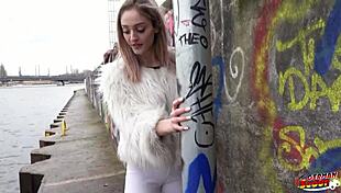 German Scout nabs skinny Becky California for first-time porn casting in Berlin!