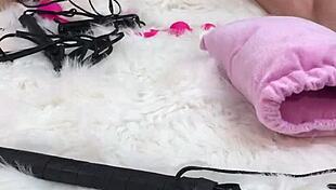 I gave her an amazing body oil massage then I fucked her pussy and asshole with a glass dildo so hard and she loved it, sent her home to her husband used up and swollen