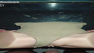 trailer of anal with candy in beige panty feels so raw