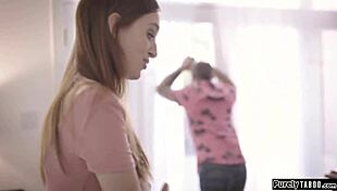 Home Alone Teen Interacts With Neighbor Suggestively