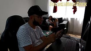 my stepdaughter melany lopez seduces me with her wet pussy and rides my huge cock bareback