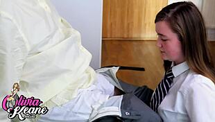 Young Student Sucks Professor's Cock And Swallows Cum!