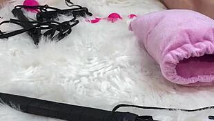 I gave her an amazing body oil massage then I fucked her pussy and asshole with a glass dildo so hard and she loved it, sent her home to her husband used up and swollen