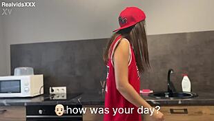 Bold Loose Your Ass Honey, I'll Relax You After a Productive Day in Kitchen