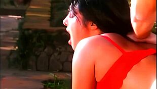 Skanky Ethnic Bitch Gets Bed Fucking with Milf Handjob and Gaping Pussy Lick