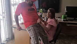 hey, she's playing with his cock in that dress 😏