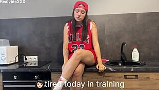 Bold Loose Your Ass Honey, I'll Relax You After a Productive Day in Kitchen