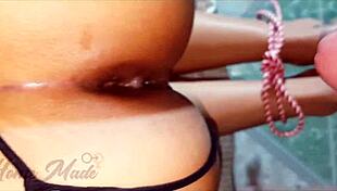 Stop please, the best anal of my life for teen student first time! 😍