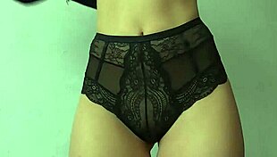 Blonde MILF Tries On Panties And Shows Her Naked Body!