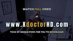 Bold doctor touches blonde's tits and ass in office, leading to intense horny fucking.