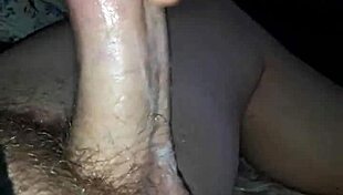 She's using a toy for an amazing blowjob and masturbation 😍