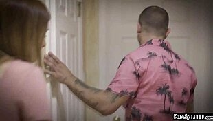 Home Alone Teen Interacts With Neighbor Suggestively