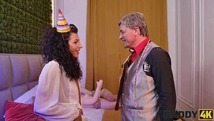 Jennifer's body of rubber bends for old man’s wild cheating sex!