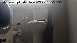 Feeling the rush as he shaves his big dick and spits out lots of milk.