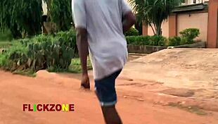 Sex Found in Sports with Ebony Big Natural Tits and Ass Close-Up!