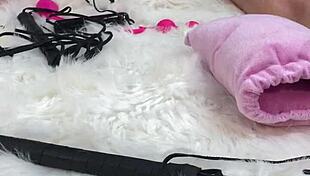 I gave her an amazing body oil massage then I fucked her pussy and asshole with a glass dildo so hard and she loved it, sent her home to her husband used up and swollen