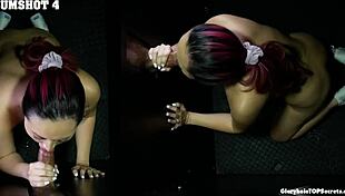 you go girl, get your 8 cumshots at the gloryhole