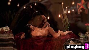 Cougar Babe And Latina Posing Naked With Clothes Ripped For Erotic Massage