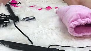 I gave her an amazing body oil massage then I fucked her pussy and asshole with a glass dildo so hard and she loved it, sent her home to her husband used up and swollen