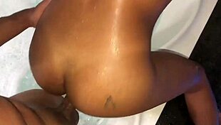 I'm fucking this sexy brunette in the jacuzzi