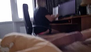My stepsister surprised me with a blowjob in the morning, and I came in her mouth