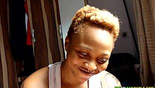 ebony couple gives homemade monster cock massage intriguingly