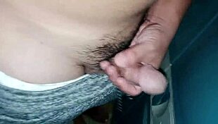 pinoy gives handjob to hairy cock creampie